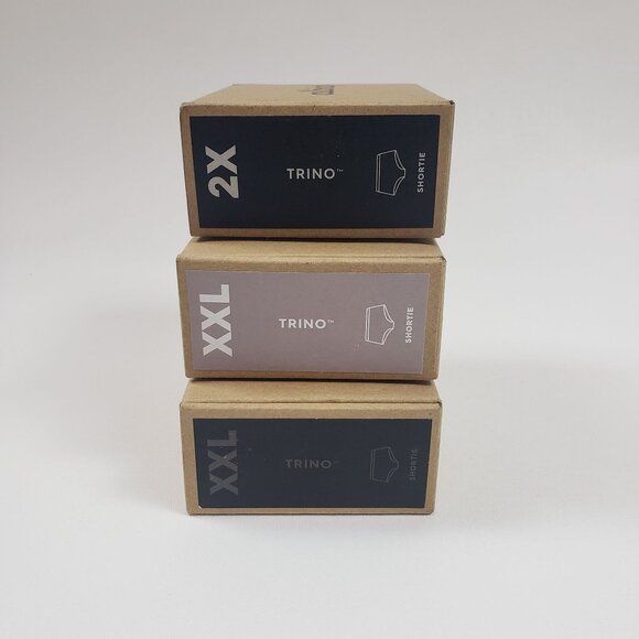 Allbirds Womens Shortie Underwear Trino 3-Pack 2X & XXL Raincloud Pitaya Black - Picture 12 of 14